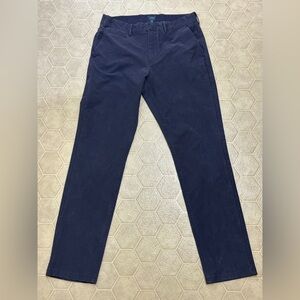 Men’s 32 J. Crew Indigo Navy 770 Straight Stretch Chino Hybrid Active Tech Pants